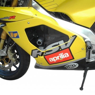 R&G Racing padací chrániče (horní) pro motocykly APRILIA RSV Mille ('01-'03) / RSVR ('01-'03), černé (pár)
